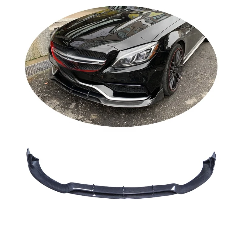

Carbon Fiber W205 C63 Front Bumper Lip for C63 Sedan 4-Door 2015-2021