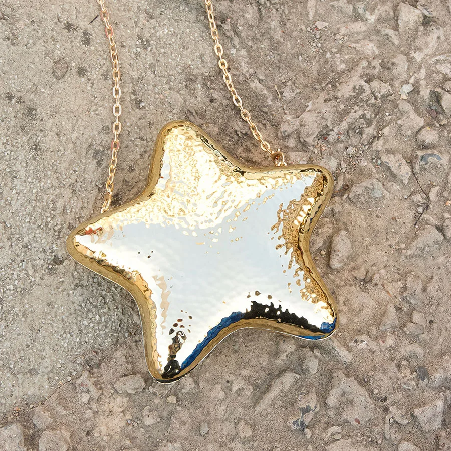 

Стильная женская сумка-кроссбоди Star Plastic Bag на зиму, новая, с цепочкой, универсальная, повседневная, на молнии, красивая мини-сумка через плечо