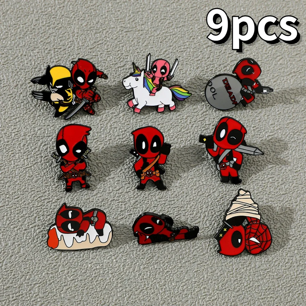 

Deadpool & Wolverine Brooch Marvels Metal Badge Cartoon Anime Genre Character Originality Enamel Pin Backpack Accessories Gifts