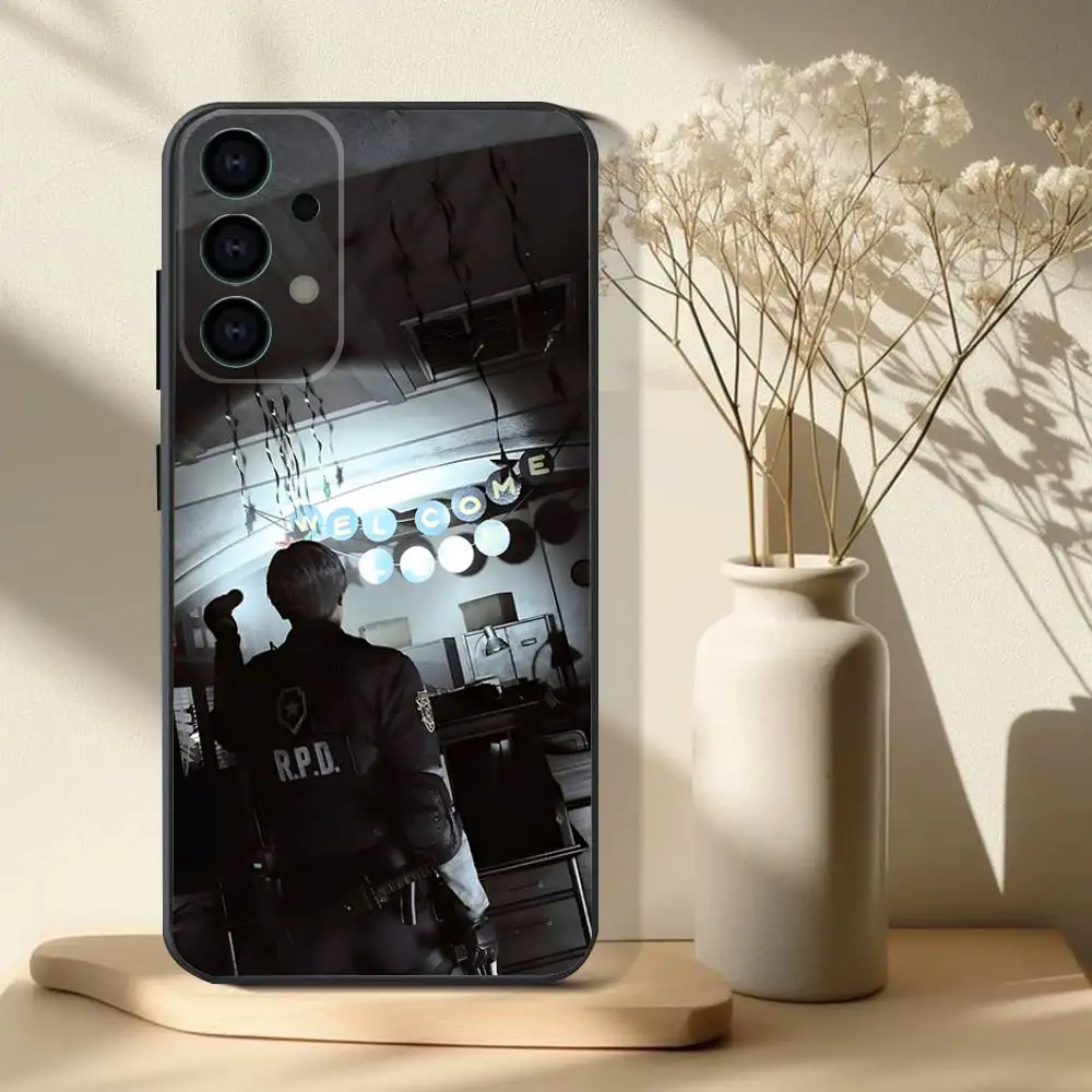 حافظة لهاتف ليون ريزدنت إيفيل 4 طبعة جديدة لهاتف سامسونج S 25,24,23,22,30,21,10,9,Ultra,Plus,Lite,FE,4,5G حافظة ناعمة سوداء