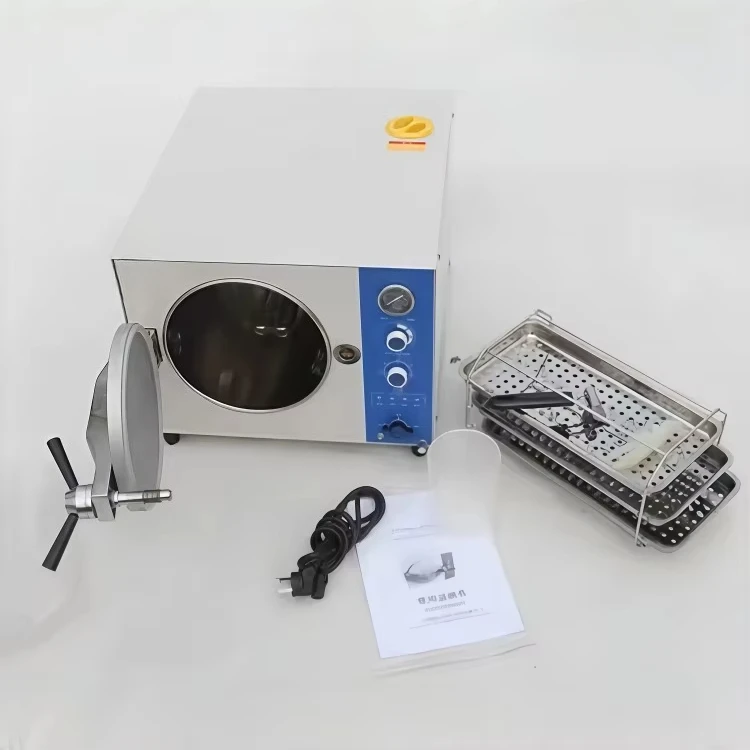 Table Top Class N Lab Autoclave 20L/24L Dental Sterilizer with 2KW Power and 1 Year Warranty