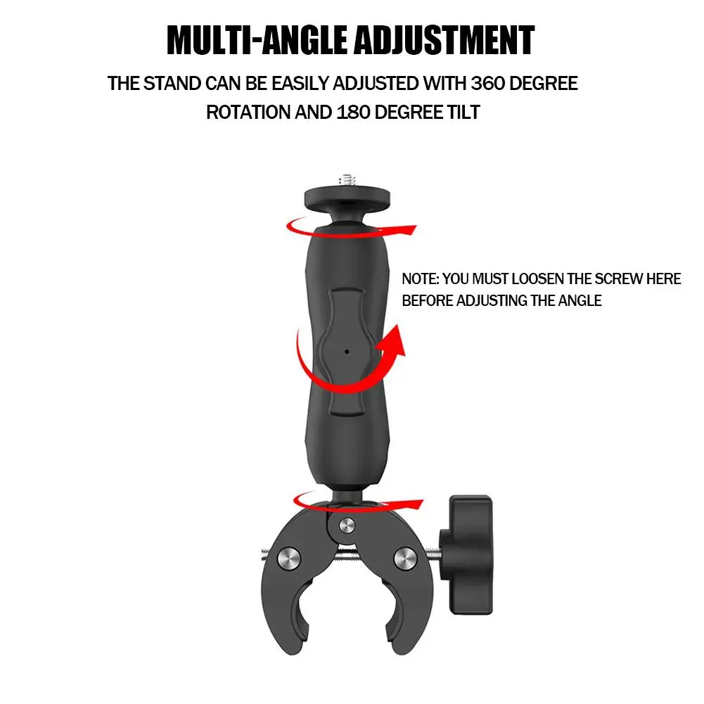 For StarLink Mini Special Mounting Parts 1/4 Screw Adapter X Round Tube Clamp Bracket Install Different Occasions Satellite Enha