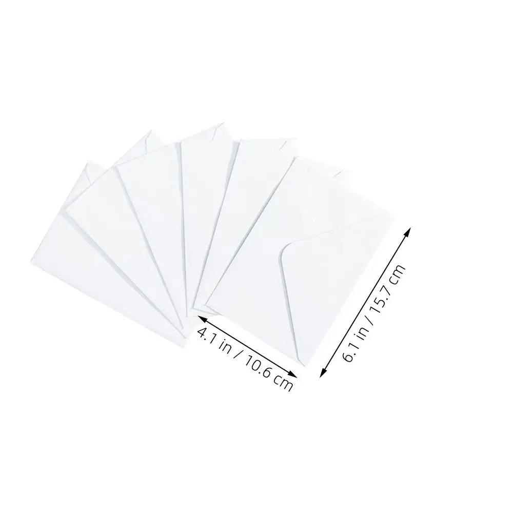 50pcs White B6 Self Sealing Mailing Envelopes For Greeting Cards Invitations Letters Bookmarks Documents Wedding Party Supplies view 2