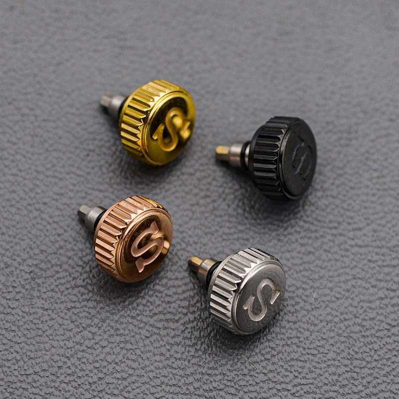 ساعة التاج المسمار في مع "S" شعار صالح NH35 NH36 حركة الحال بالنسبة SKX007 SKX009 SRPD استبدال الملحقات ساعة إصلاح