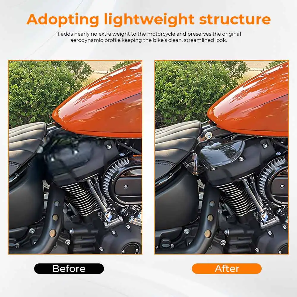 Abs Plastic Air Deflector Fits For Harley Fxbr/S 117/114 Flde Fxfb/S Flfb/S Flhc/S Fxlr/S/T Flsl Flsb Fxst Fxbb 2018-2026 Black view 4