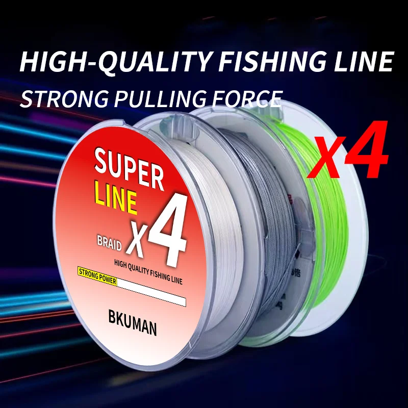 

X4 PE wear-resistant fishing line, suitable for saltwater and freshwater fishing. Ideal for both beginners and pros