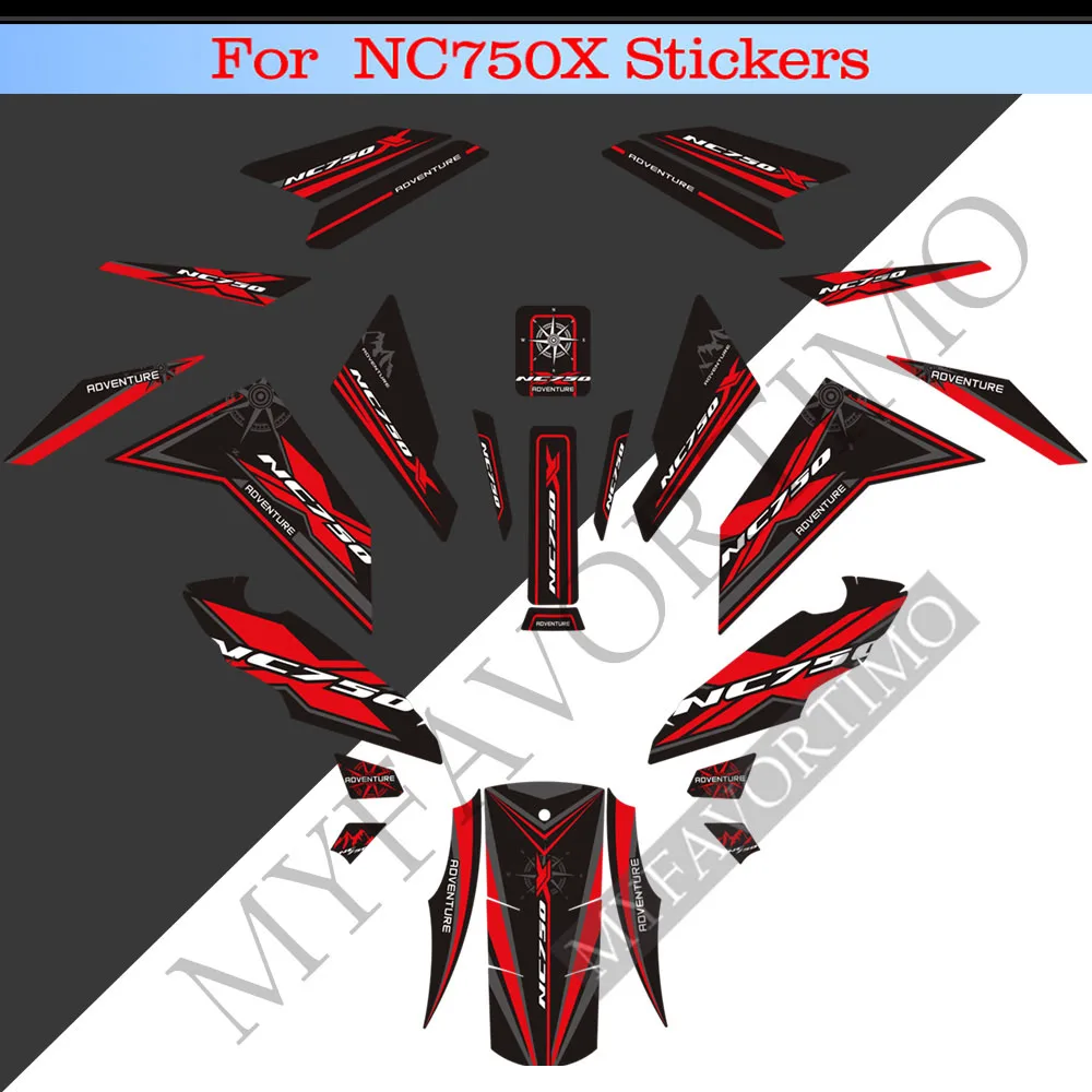 2021 2022 Tank Pad Stickers Protection Fairing Decals For Honda NC 750 NC750 X NC750X Knee Windscreen Handshield Wind Deflector