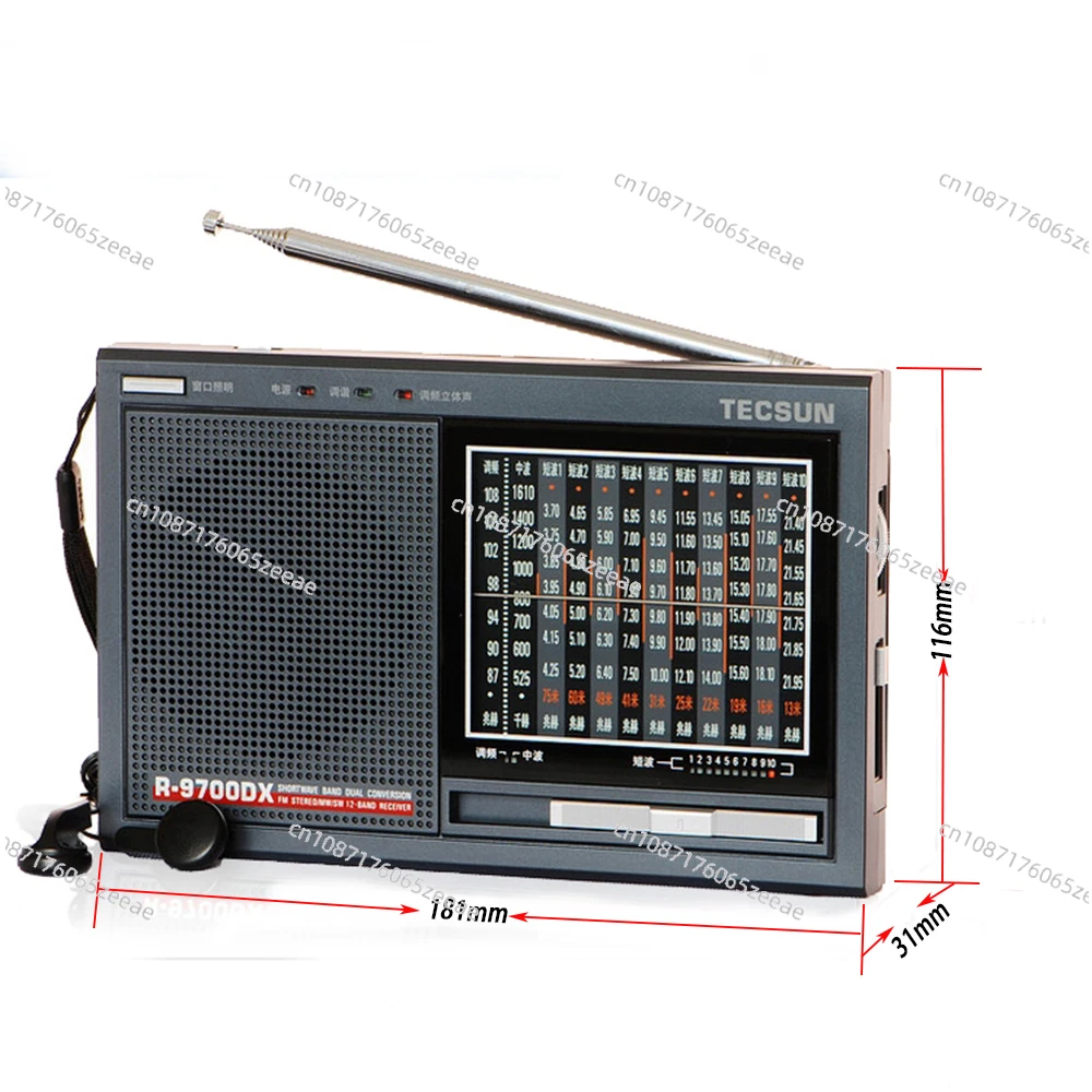 R-9700DX Radio  Original Guarantee Shortwave/MW High Sensitivity World Band Receiver With Speaker