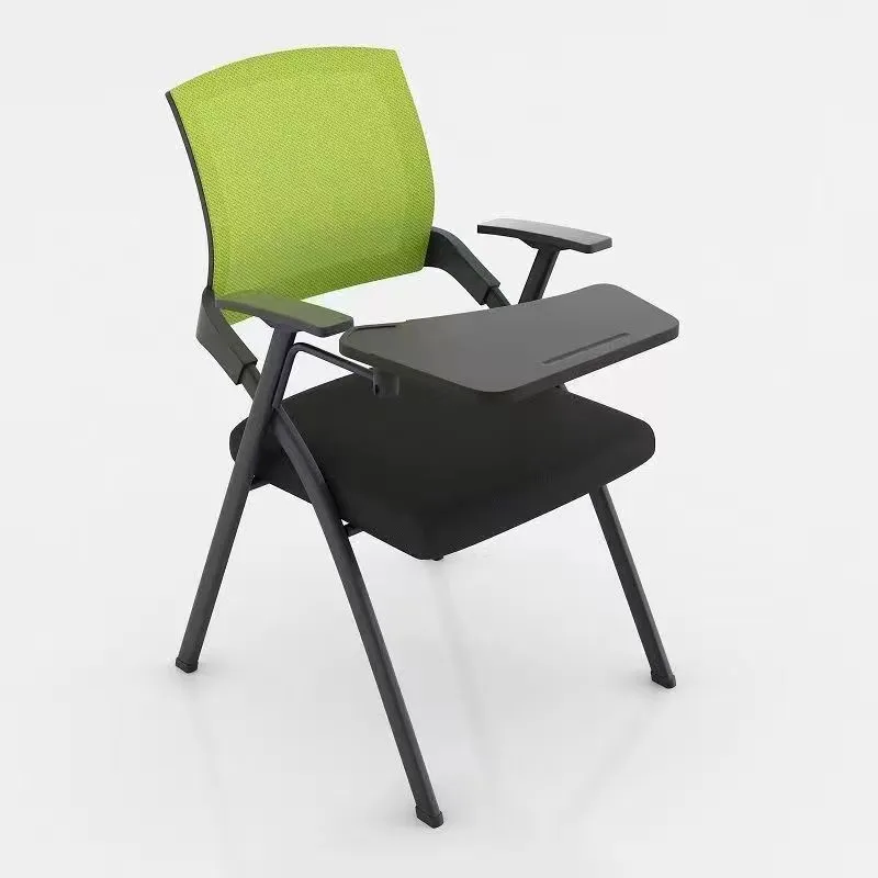 Foldable Training Chair With Writing Board Conference Seatings With Table Panel Integrated Meeting Room Chairs