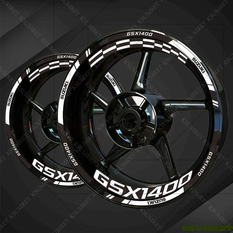 

Виниловые наклейки на колеса для мотоцикла SUZUKI GSX1400, комплект наклеек с логотипом GSX1400