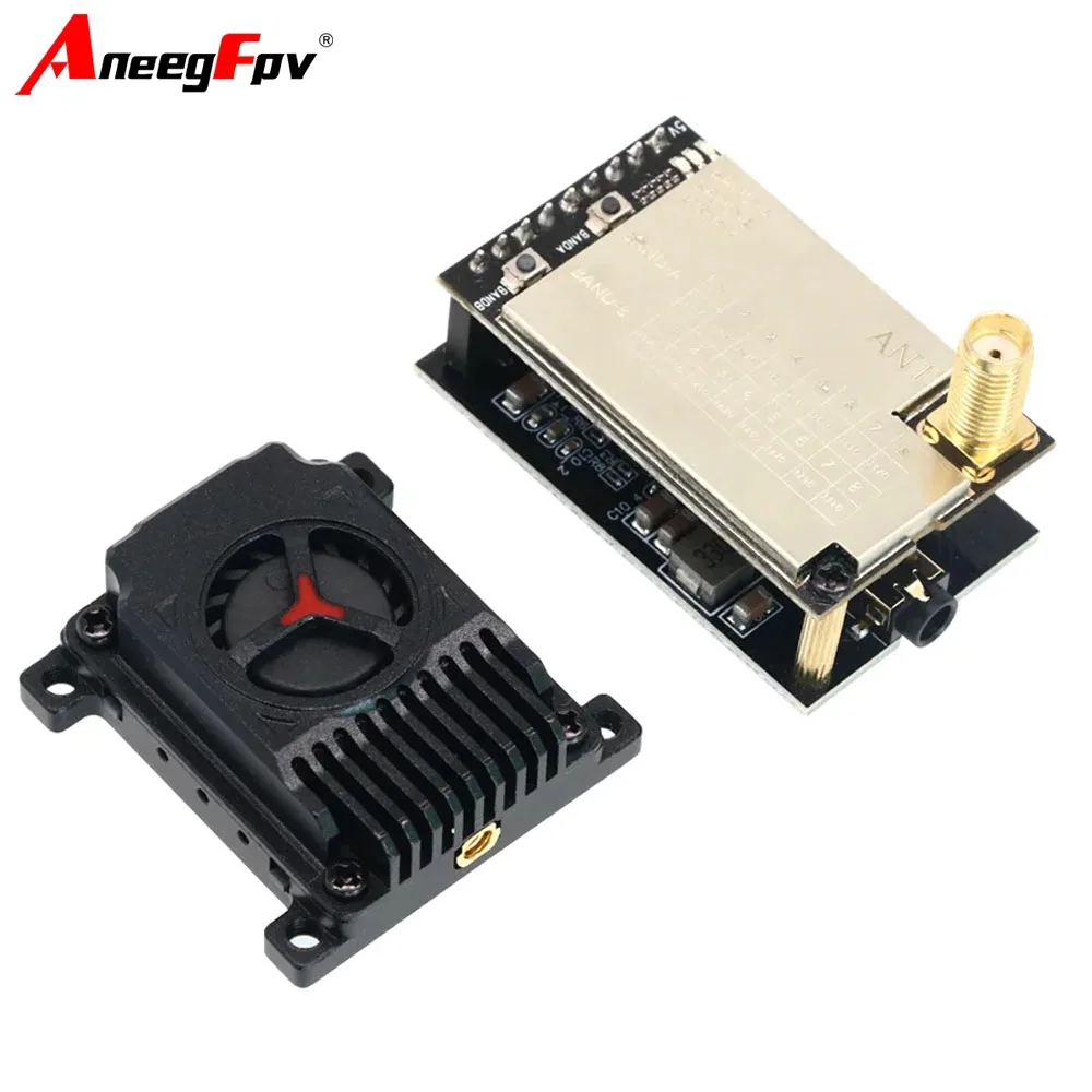 AneegFpv 3.3G 4W 아날로그 비디오 송신기 FPV VTX 3.3G VRX 비디오 수신기 Skyzone/fatshark FPV 드론 액세서리
