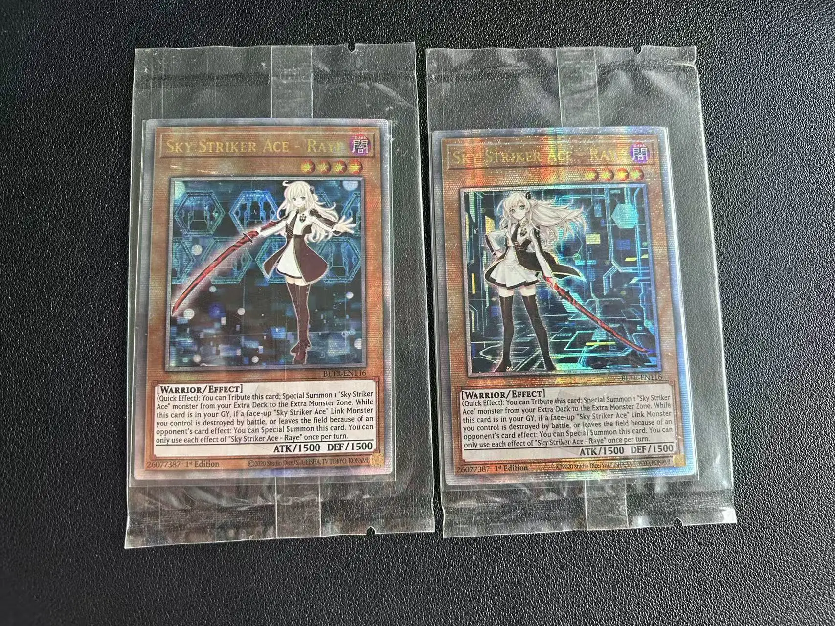 

Yu Gi Oh Quasi-ChromeSphere E/QCSER TCG Sky Striker Ace-Raye (BLTR-EN116) Игровая карта по индивидуальному заказу на английском языке (не оригинал)