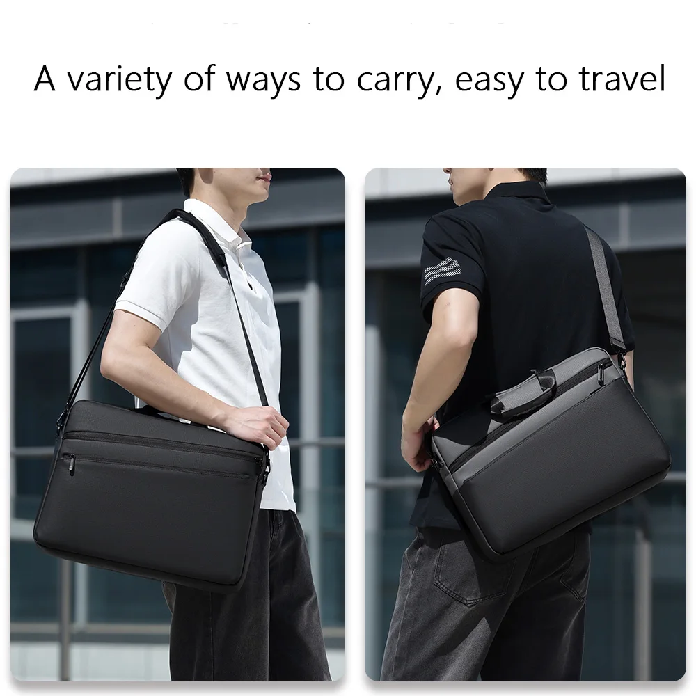 Borsa per computer Oxford elegante, semplice e durevole da 17,6 pollici per uomini e donne, borsa da lavoro multifunzionale di grande capacità.