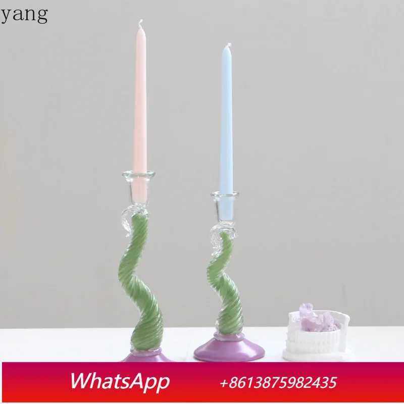 

LMM French Embossed Glass Candle Holder, Resembling the Ancient Tall Table Atmosphere Candle Holder