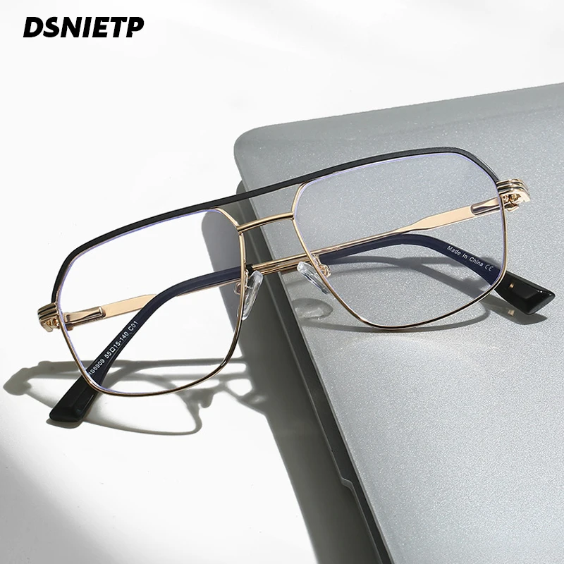 

Dsnietp Alloy Reading Glasses Men Pilot Photochromic Anti Blue Light Myopia Prescription Glasses Women Luxury Optical Eyewear