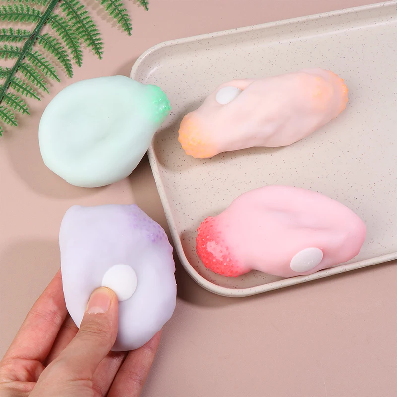 Squeeze Table Toys Plasticity Ice Skin Super Soft Ultra-thin Feel Sticky Ball Light Squeez Stress Relieving Toy