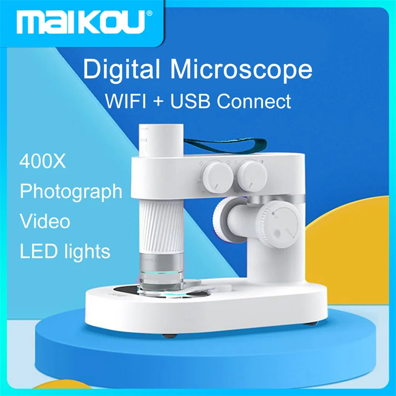 

1000X WIFI Children Biological Digital USB Electronic Microscope Zoom Magnifier wireless Endoscope for Home Science Educational