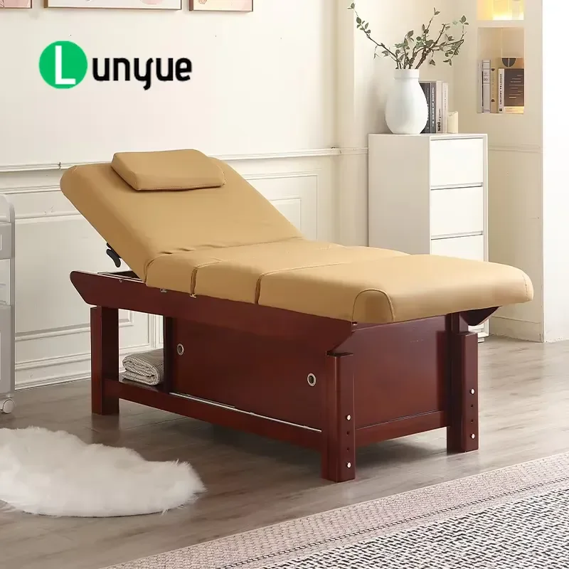 Professional Manual Treatment Bed Adjustable Backrest Leg Rest Height Beauty Spa Clinic Furniture