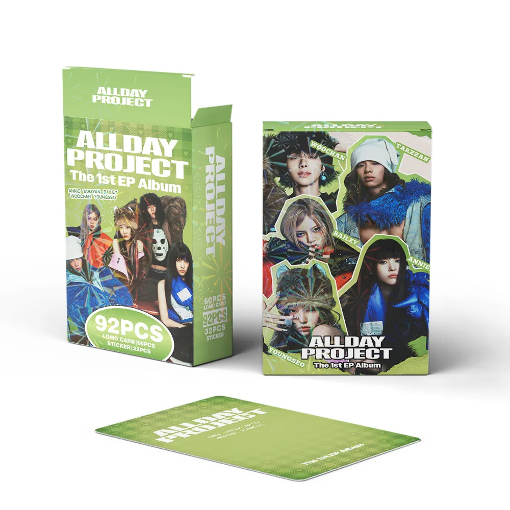 92Pcs/Set ALLDAY PROJECT Idol Lomo Cards New Album HD Photocards Stickers ANNIE TARZZAN BAILEY WOOCHAN YOUNGSEO Fans Gift view 6