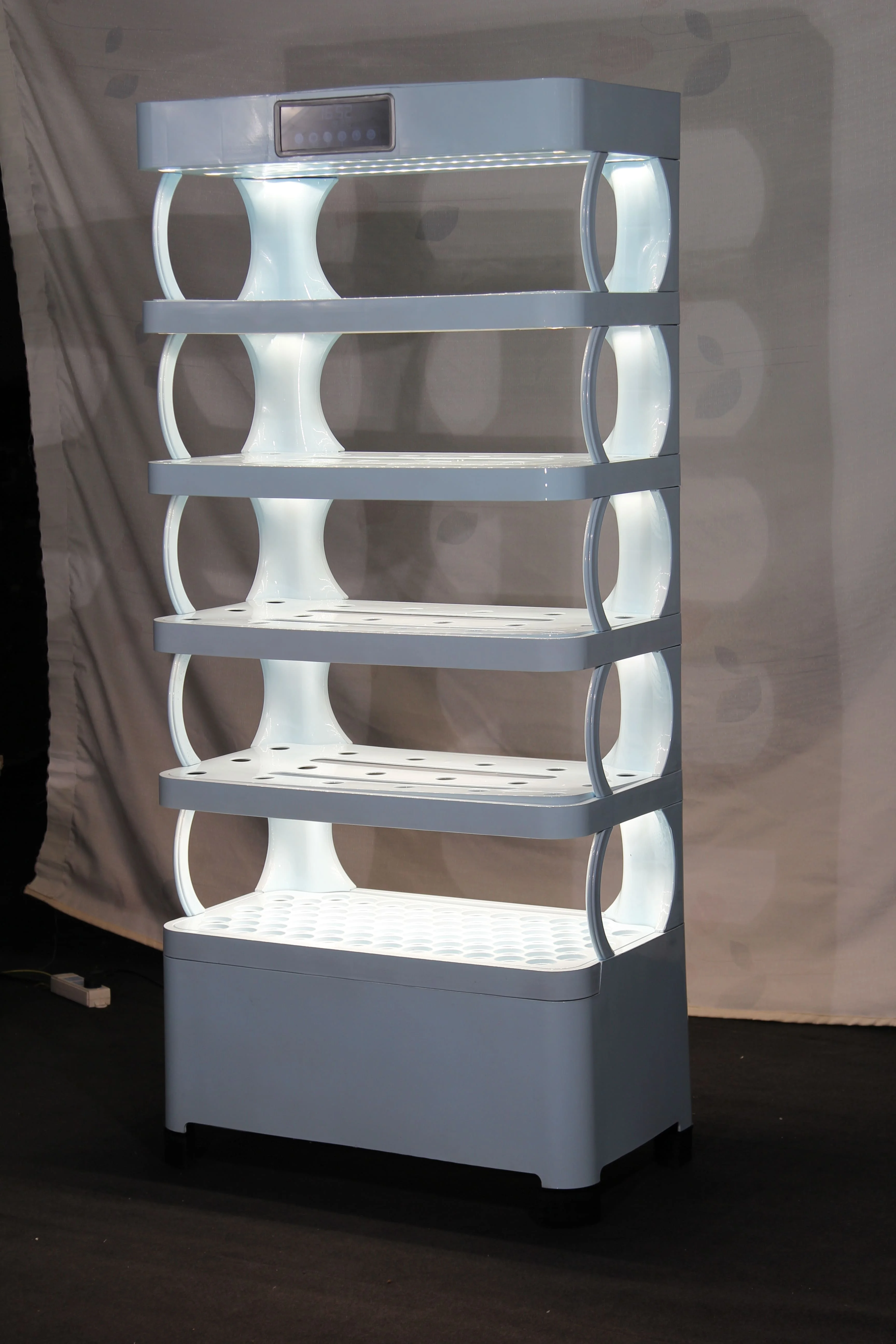 نظام النمو للخضروات الخضراء الورقية والحديقة المنزلية والنباتات الداخلية وخزانة الدفيئة المائية