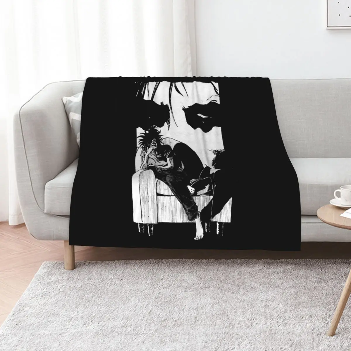 Needed Gifts Sitting Dream (White) Gifts Music Fan Throw Blanket Portable Lightweight Blanket for Travel Camping
