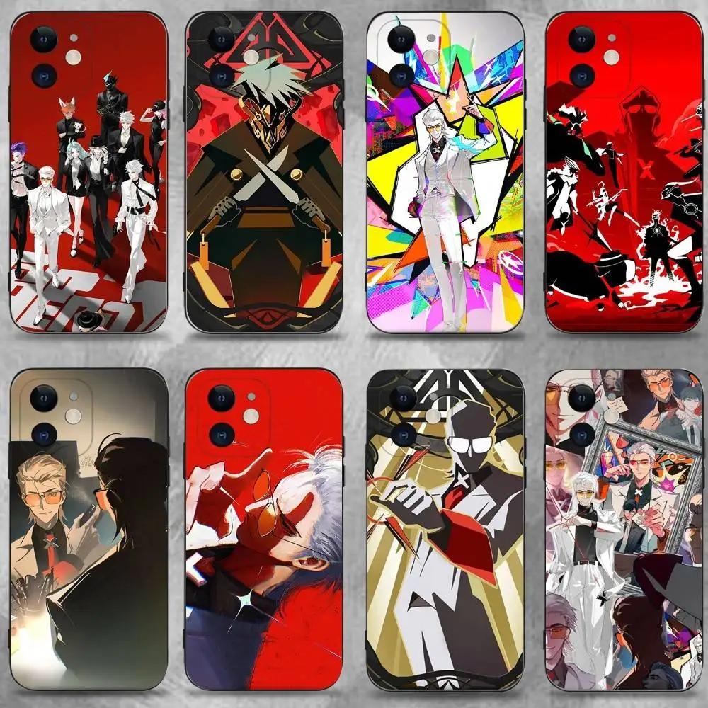 حافظة هاتف أنيمي إلى B-BE HERO XX لهاتف آيفون 17,16,15,14,13,12,11 Plus,Pro Max,XS,X,XR,SE,Mini,8,7,غطاء أسود من السيليكون الناعم