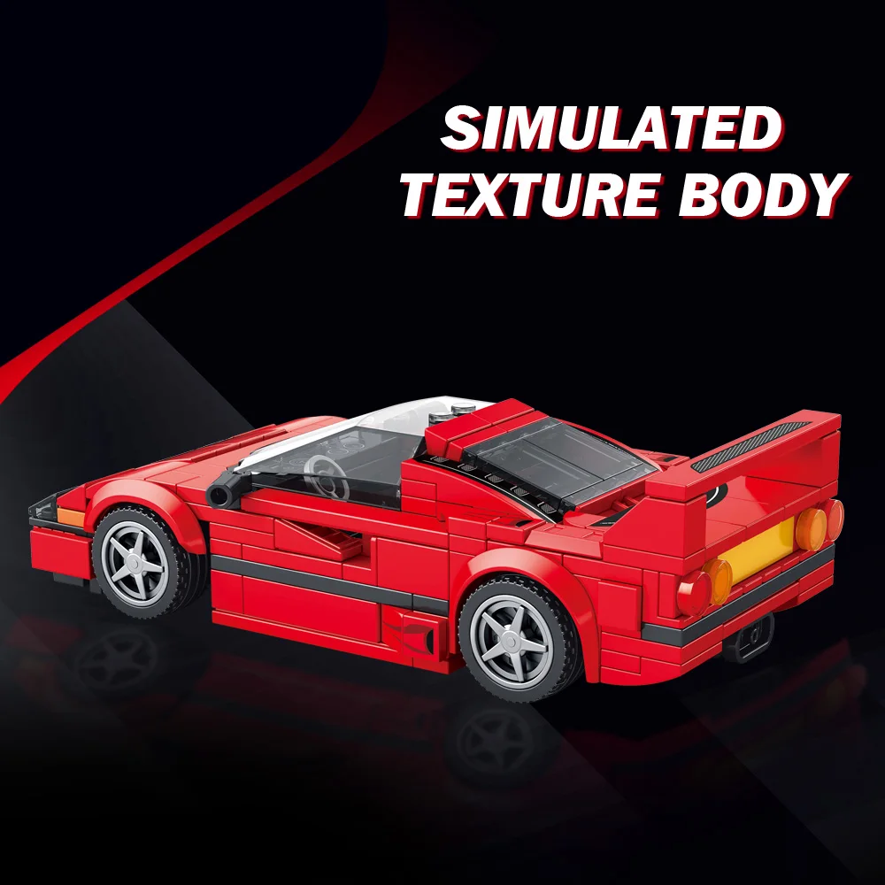 Speed Champions Series Racing Sports Vehiclea Technique Car Supercar Building Blocks Set Bricks Classic MOC Model Toys For Kids