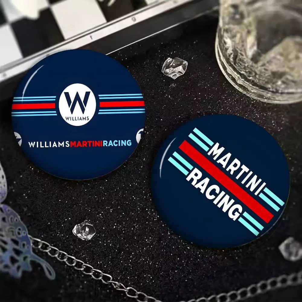 Pin de botón suave de hojalata con insignia metálica de F1 Racing W-williams Entrance, accesorio de joyería personalizado para sombrero, bolso y solapa