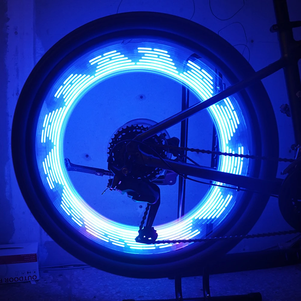 

Solar LED Colorful Bike Wheel Light Bicycle Spoke Light Smart Sensing Tire Rim Safety Lamp Cycling Warning Signal Neon Lantern