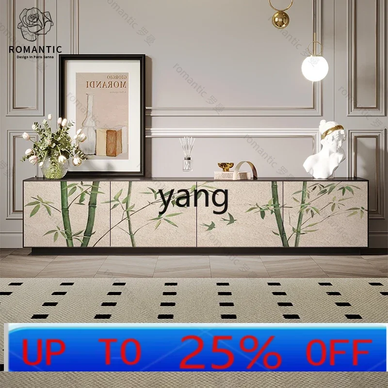 

LH living room household solid wood TV cabinet modern simple storage locker integrated