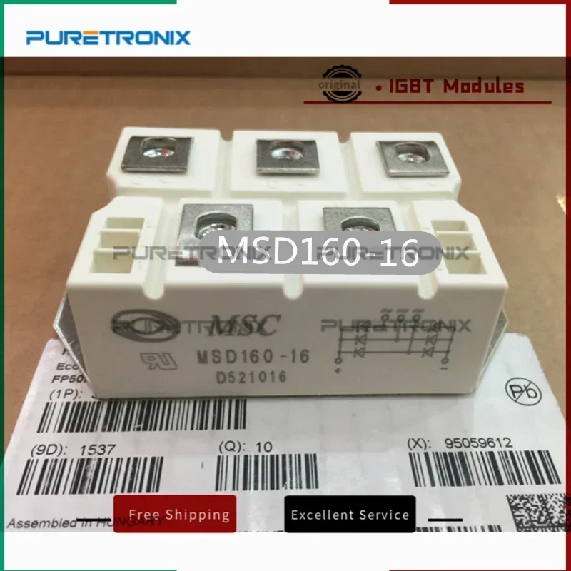 MSD100-16 MSD200-16 MSD75-16 MSD130-16 MSD160-16 New Original Three Phase Rectifier Bridge Module