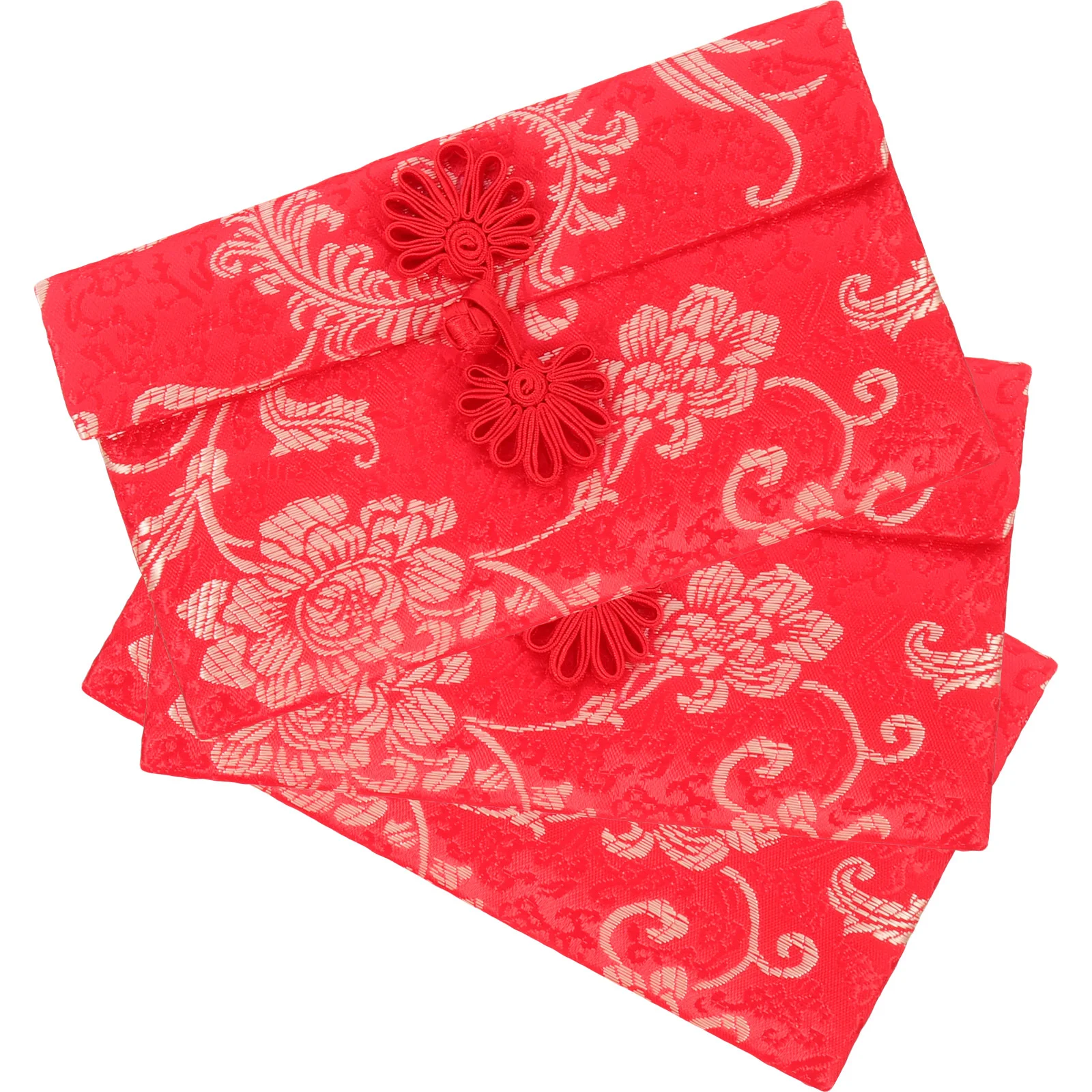 3Pcs Red Envelope Chinese Style Cloth Money Pocket Wedding Money Packet Wedding Decor Red Packet Hong Bao Chinese Hong Bao