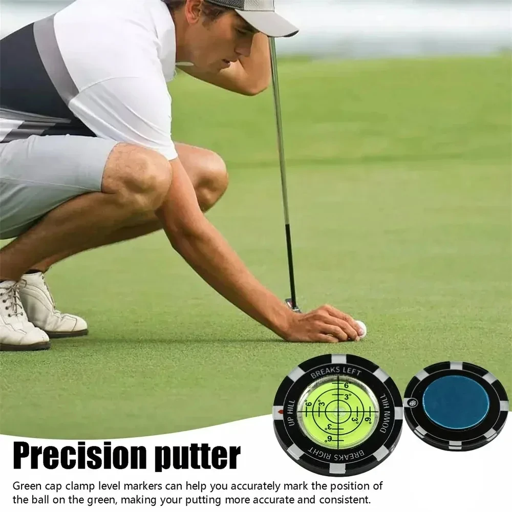 Golf Putt Ball Marker High Precision Round Green Reader Golfing Putting Aid Slope Reader 1PC