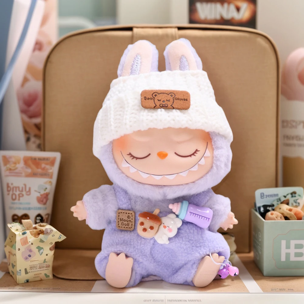 17cm Plush Doll Clothes Fashion Clothes DIY Mini Dolls Clothing Doll Cute Clothes Dolls Accessories