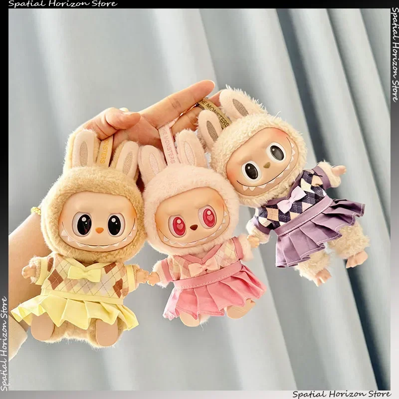 15/17/20 cm Britische Uniform Mini Puppe Kleidung Labubu I II Idol Puppen JK Set Korea Kpop SVT Plüsch Puppe Kleidung Zubehör