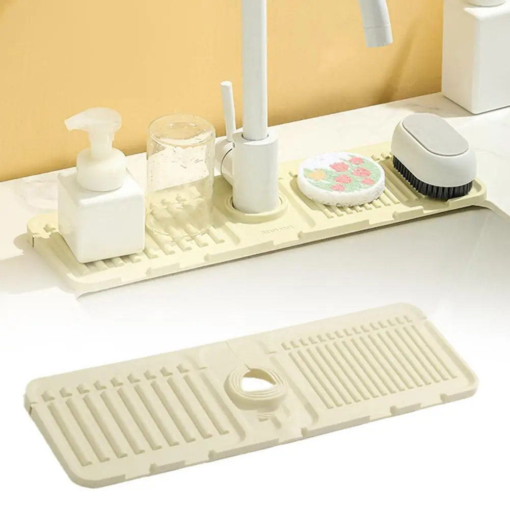 Tappetino per rubinetto in Silicone da cucina increspature per acqua rubinetto tappetino per raccoglitore d'acqua grande lavello Splash Pad protezione per controsoffitto bagno