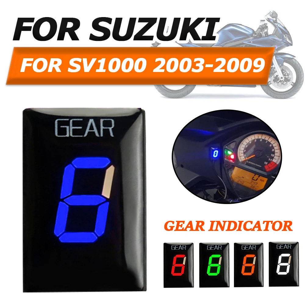 For Suzuki SV1000 S SV 1000 N SV1000S SV1000N SV 1000S 1000N Motorcycle Accessories Gear Indicator Ecu Speed Gear Display Meter