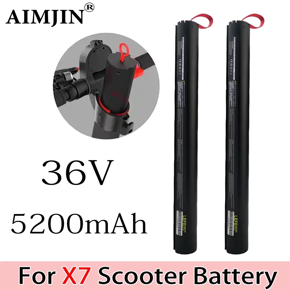 36V 5.2Ah X7 Scooter Battery Foldable Built-in Rechargeable Batteries For Huanxi HX X7 Scooter Electric Scooter Battery