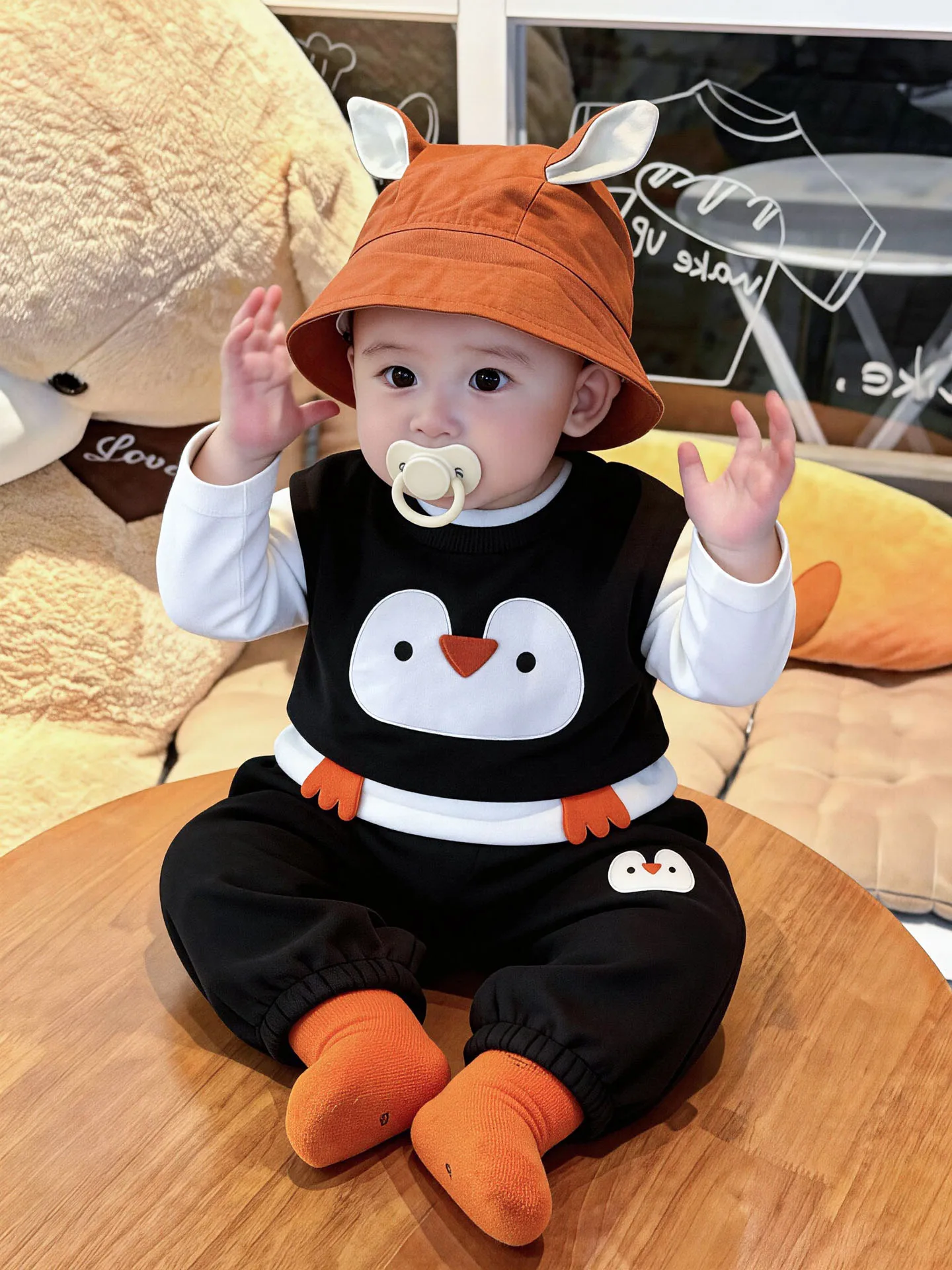 completo-a-tre-pezzi-a-tema-pinguino-per-neonati-stagione-primavera-autunno-set-di-vestiti-per-neonati-in-misto-lana-e-poliestere-traspirante-e-confortevole