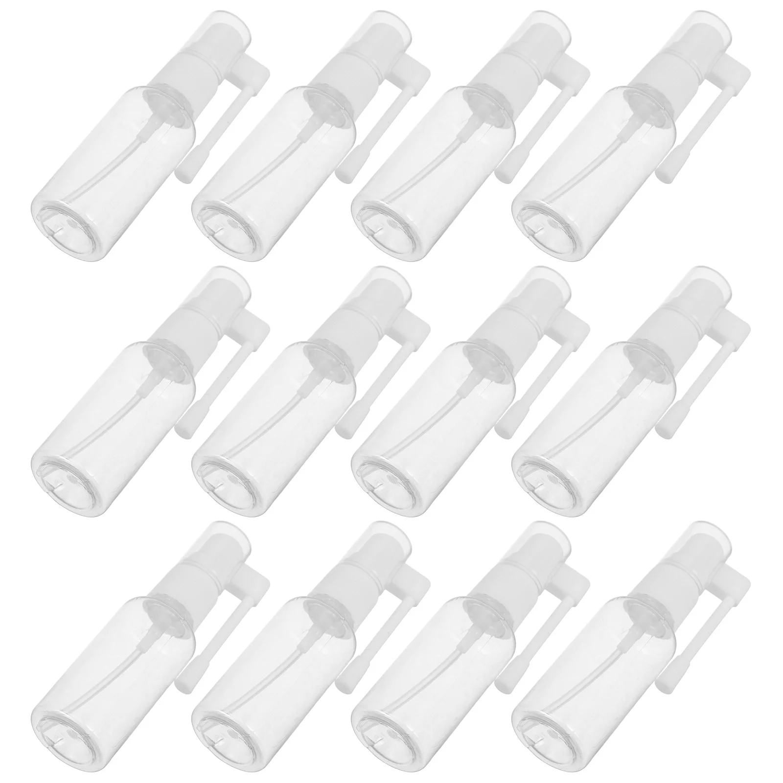 30 Buah Botol Semprot Berputar 30Ml Kabut Halus Transparan Pet Portabel Isi Ulang Mini Wadah Perjalanan untuk Kosmetik Minyak Esensial