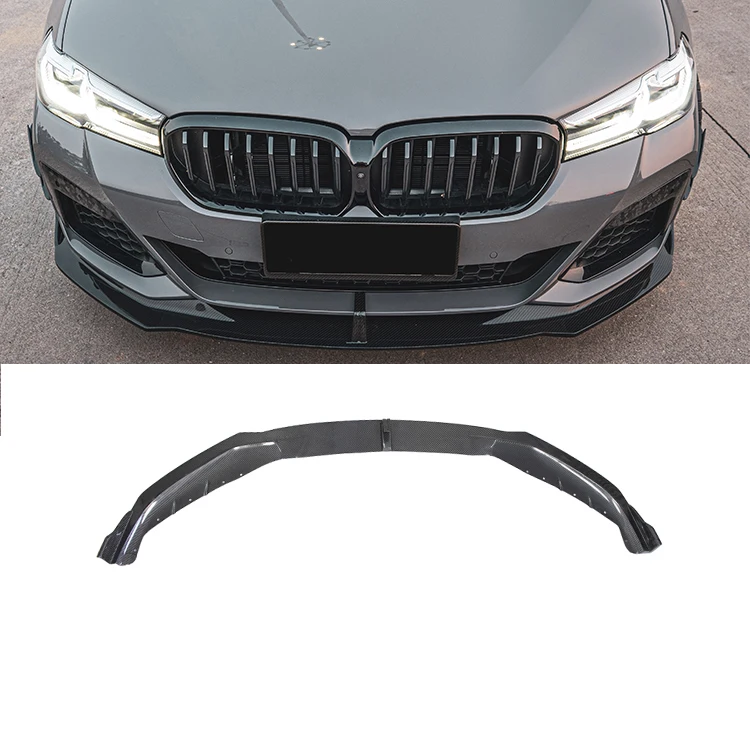 

Dry Carbon Fiber Fibre Front Bumper Spoiler Lip Splitter Bodykit For 5 Series G30 G38 Body Kit 2021-2023