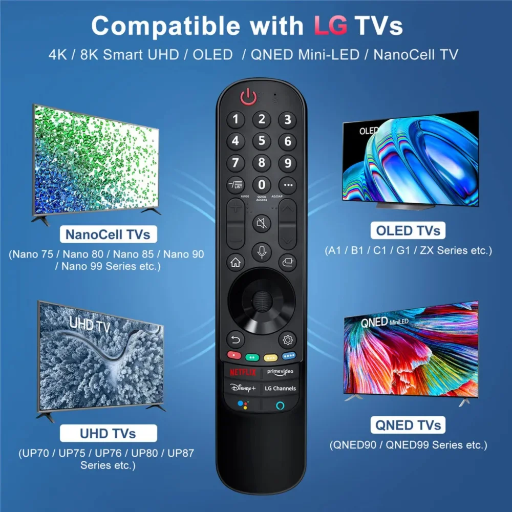 MR21GA for  2021 Smart TV Magic Remote Control with Pointer Flying Mouse Voice  for  UHD OLED QNED NanoCell 4K 8K