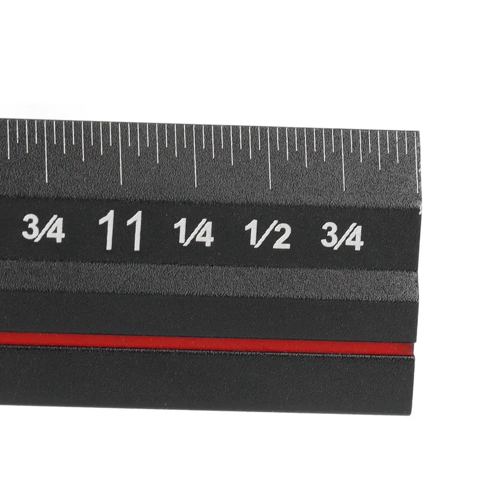 Aluminum Alloy Marking Gauge L Shape Double Sided Scale Measuring Ruler Adjustable Slide Stop 8 Inch Slide Stop Ruler