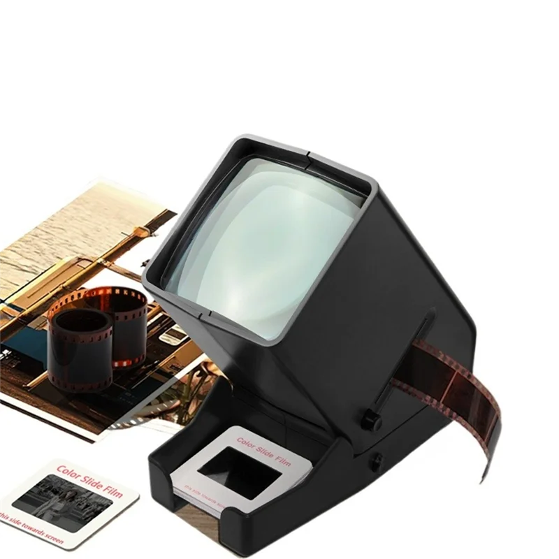 Ffyy-viewer 135 fonte de luz led negativo 3x ampliação alta definição 35mm universal clipe de filme de visualização inteira