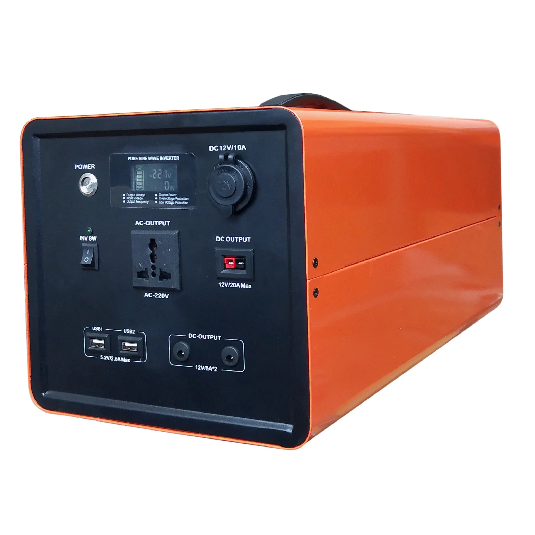 Inversor de onda sinusoidal de 600 W, batería de litio móvil, estación de energía portátil para acampar, la mejor estación de energía portátil, banco de energía