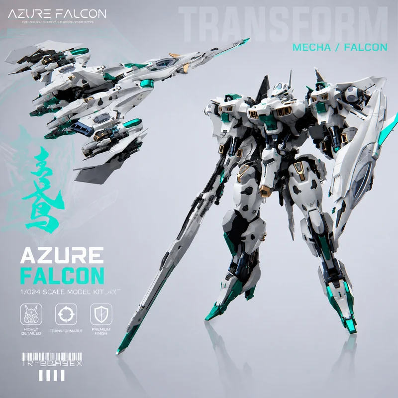 Model Kit Third Party - Rmd Azure Falcon Transformable Action Figure