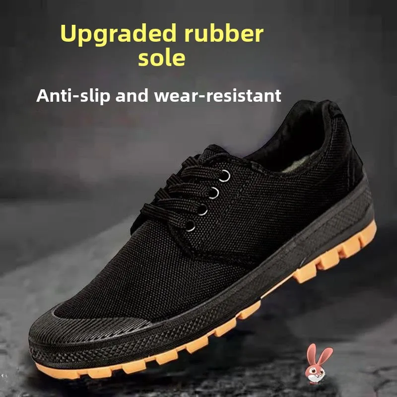 

Men's Casual Outdoor Work oes Spring Autumn Rubber Cowhide Bot Breathable Anti-wear Construction Site oes