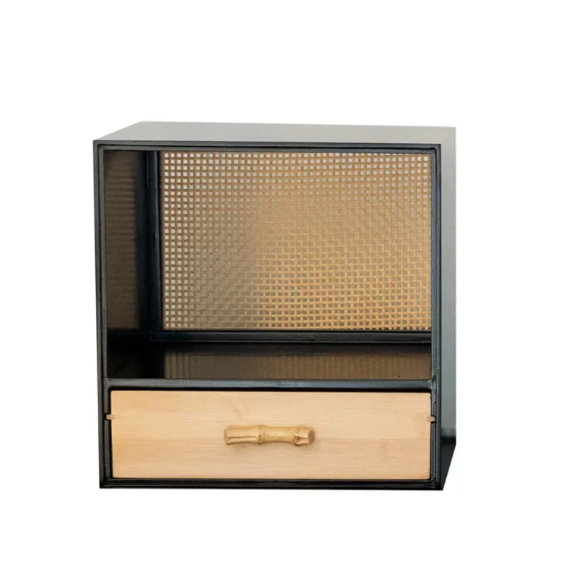 

Retro Desktop Storage Box Drawer Type New Chinese Style Porch Organizer Container Office Teahouse Storage Display Cabinet