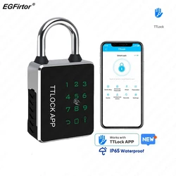 TTLock Password lucchetto Bluetooth Touch Screen RFID IC Card Key Home Security armadietto impermeabile borsa elettronica lucchetto per bagagli