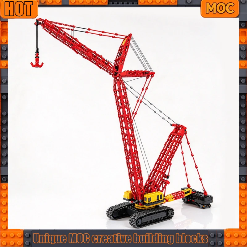 NEW 6651PCS Heavy Duty Crawler Crane Lattice Boom Model Building Blocks Kit Engineering Machinery Display Collection Toy Gifts